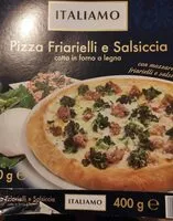 Mängden socker i Pizza friarielli e salsiccia