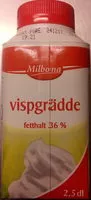 Mängden socker i Milbona Vispgrädde