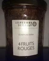 Mängden socker i 4 fruits rouges