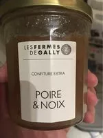 Mängden socker i Confiture poire et noix