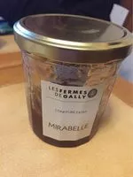 Mängden socker i Confiture extra mirabelle