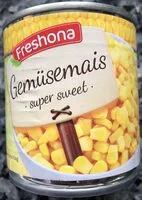 Mängden socker i Gemüsemais super sweet