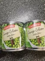 Mängden socker i Erbsen jung, extra fein