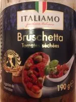 Mängden socker i Bruschetta , Getrocknete Tomaten