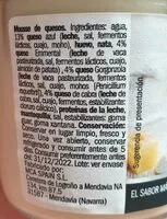 Mängden socker i Mousse de queso