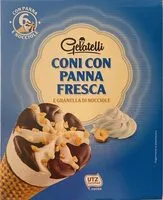 Mängden socker i Coni con panna fresca