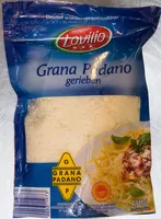 Mängden socker i Grana Padano gerieben