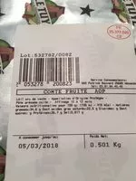 Mängden socker i Comté fruité