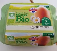 Mängden socker i 6 gros oeufs frais Bio