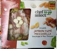 Mängden socker i Crudités Jambon fumé Mozzarella Conchiglie & Mini-Torsades