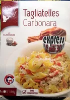 Mängden socker i Tagliatelles à la carbonara