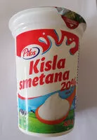 Mängden socker i Kiselo vrhnje 20% m.m.