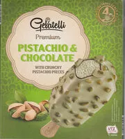 Mängden socker i Gelatelli Pistazie Eis