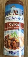 Mängden socker i Eridanous Würzmischung für Gyros
