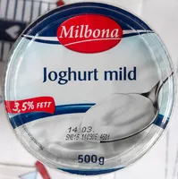 Mängden socker i Joghurt mild 3,5% Fett