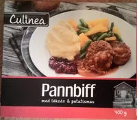 Mängden socker i Culinea Pannbiff med löksås & potatismos