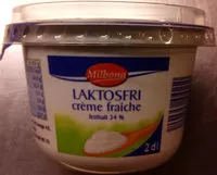 Mängden socker i Milbona Laktosfri crème fraiche