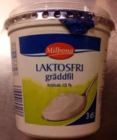 Mängden socker i Milbona Laktosfri gräddfil
