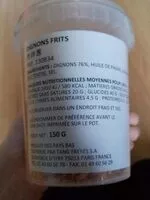 Mängden socker i Oignons frits