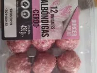 Mängden socker i Albóndigas de cerdo