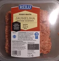 Mängden socker i Possu-nauta jauheliha