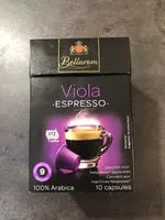 Mängden socker i Viola espresso