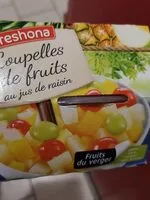 Mängden socker i Coupelle de fruits au jus de raisin