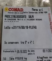 Mängden socker i Prosciutto