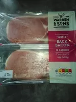 Mängden socker i smoked back bacon - 14 rashers