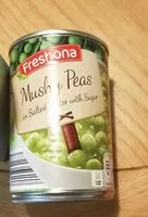 Mängden socker i Peas
