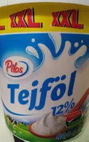 Mängden socker i Tejföl 12%