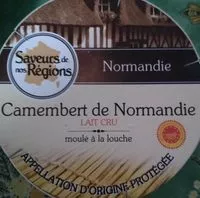 Mängden socker i Camembert de Normandie au lait cru