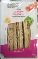 Mängden socker i Sandwich Salade Jambon Emmental