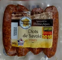 Mängden socker i Diots de Savoie fumés
