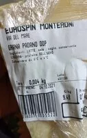 Mängden socker i Grana Padano DOP