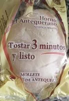 Mängden socker i Mollete bolsa 2 unidades