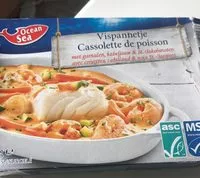 Mängden socker i Cassolette de poisson avec crevettes, cabillaud et noix de St.-Jacques