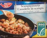 Mängden socker i Cassolette de scampis a l'ail