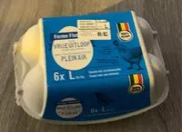 Mängden socker i Oeufs frais de poules elevees plein air