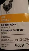 Mängden socker i Escalopes de poulet panées