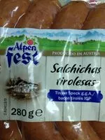 Mängden socker i Salchichas tirolesas