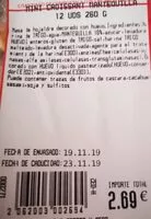Mängden socker i Mini croissant mantequilla
