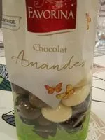 Mängden socker i Favorina chocolat amandes