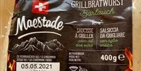 Mängden socker i Saucisse à griller avec ail des ours Grillbratwurst Bärlauch
