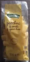 Mängden socker i paccheri di semola di grano duro