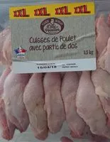 Mängden socker i Cuisse de poulet avec partie de dos