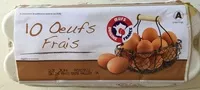 Mängden socker i 10 Œufs Frais (Calibre Gros)