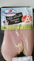 Mängden socker i Filets de poulet fermier blanc