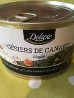 Mängden socker i Gésiers de canard confits