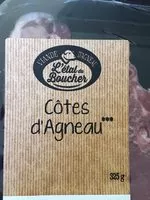 Mängden socker i Côtes d’agneau